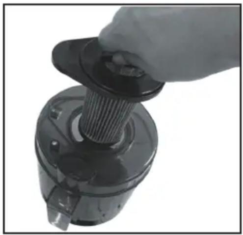BUSH BVC1805 - Cleaning the Dust Container Filter - 1