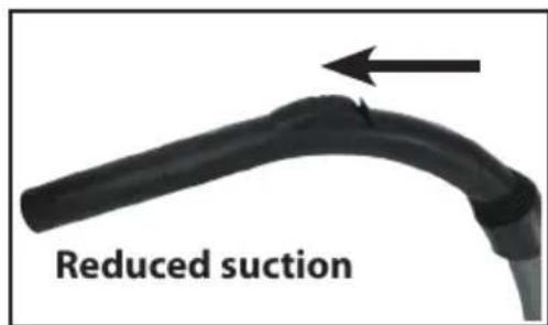 Reduced suction