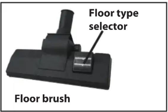 Floor type selector Floor brush