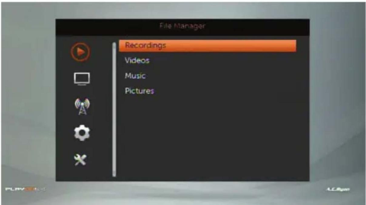 AC Ryan Playon!Live ACR-PV78100 - File Manager - 1
