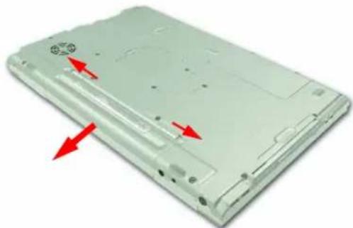 SAMSUNG NM40TP0QYB - Ejecting and Attaching Battery - 1