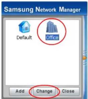 SAMSUNG NM40TP0QYB - To change network places - 2