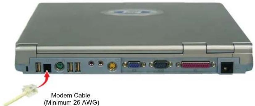Modem Cable (Minimum 26 AWG)