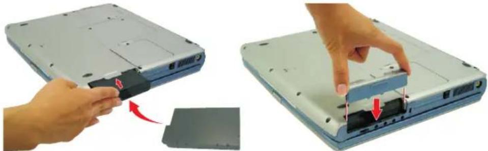 SAMSUNG NT10FK02CX - To install the battery pack: - 2