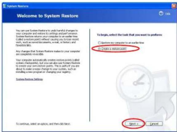SAMSUNG NX30TP5P94 - Creating a Restore Point - 2