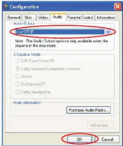 SAMSUNG NX05RP2PFU - Step 3. Enable S/PDIF on the DVD program - 3