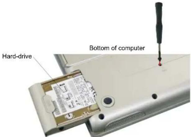 SAMSUNG NV20CP003A - To remove the hard drive from the computer: - 1