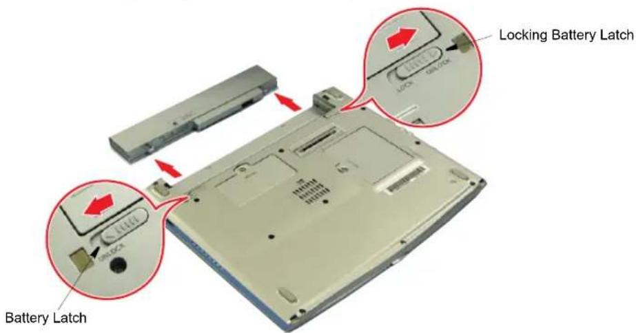 SAMSUNG NQ10TK2X07 - To remove the battery from the computer: - 1