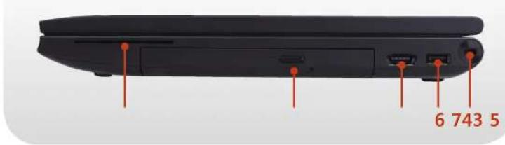 SAMSUNG NP600B5BI - Right View - 2