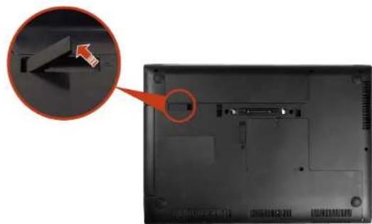 SAMSUNG NP600B5BI - Installing/Removing the Battery - 2