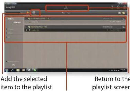 SAMSUNG NP400B2BI - Adding a video, photo or music file to the playlist - 1