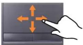 SAMSUNG NP400B2BI - Moving the cursor on the screen - 1