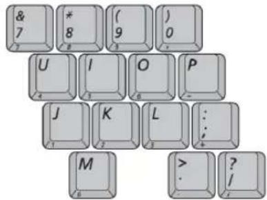 SAMSUNG NP25FP3SW0 - Using the Numeric Keypad - 1
