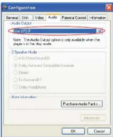SAMSUNG NP25FP0N52 - Enabling S/PDIF on the DVD Program - 2