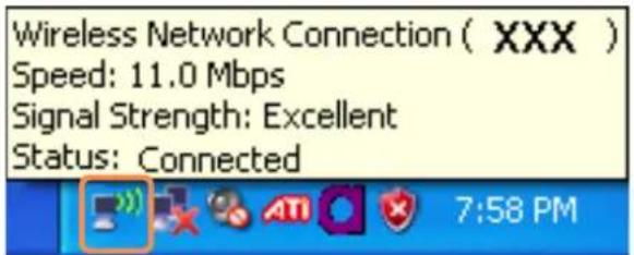 SAMSUNG NP-Q1UC - Checking the network connection status - 1