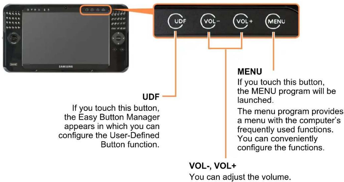 SAMSUNG NP-Q1UC - Touch Sensor Buttons - 1