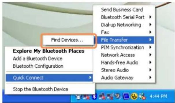 SAMSUNG NP-Q1UC - Exchanging Files between Bluetooth computers - 1