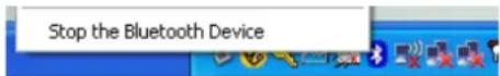 SAMSUNG NP-Q1UC - Stopping a Bluetooth device - 1
