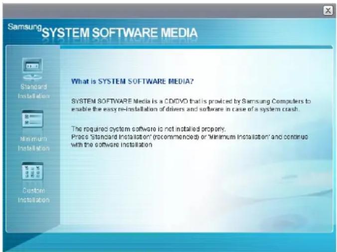 SAMSUNG NP-Q1UC - Running the System Software Media - 1