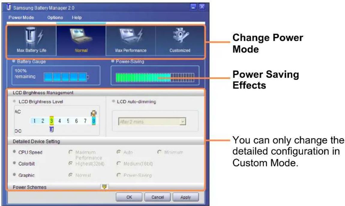 SAMSUNG NP-Q1UC - Using Samsung Battery Manager - 1
