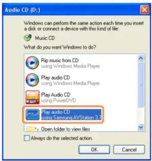 SAMSUNG NP-Q1UC - Playing an Audio CD - 1