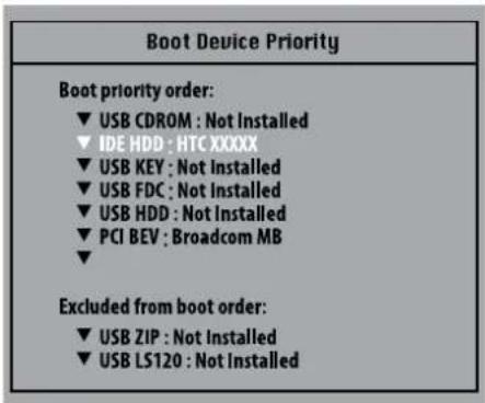 SAMSUNG NP-Q1UC - Changing the Boot Priority - 2
