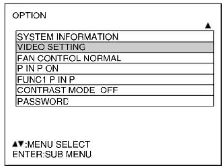 PANASONIC PT-D7600U - Procedure of setting - 2