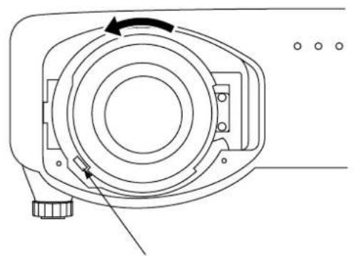 PANASONIC PT-D7600U - ■ How to remove the projection lens - 2