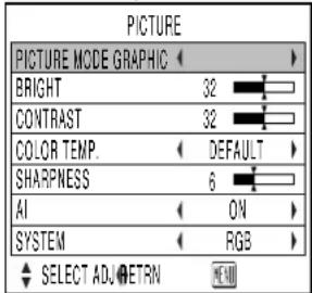 PANASONIC PT-D5500UL - ■Structure of menu screens - 5