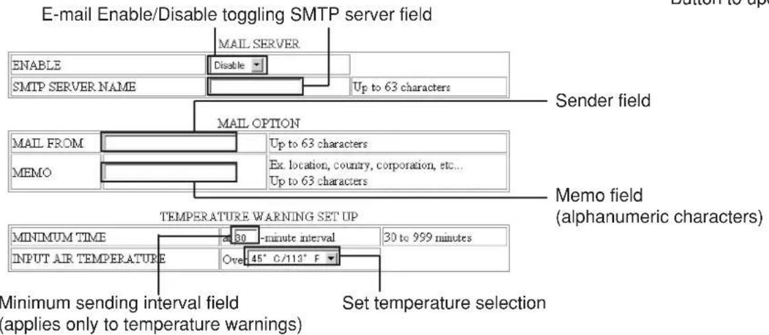 PANASONIC PT-D5500UL - ■E-mail setup page - 3