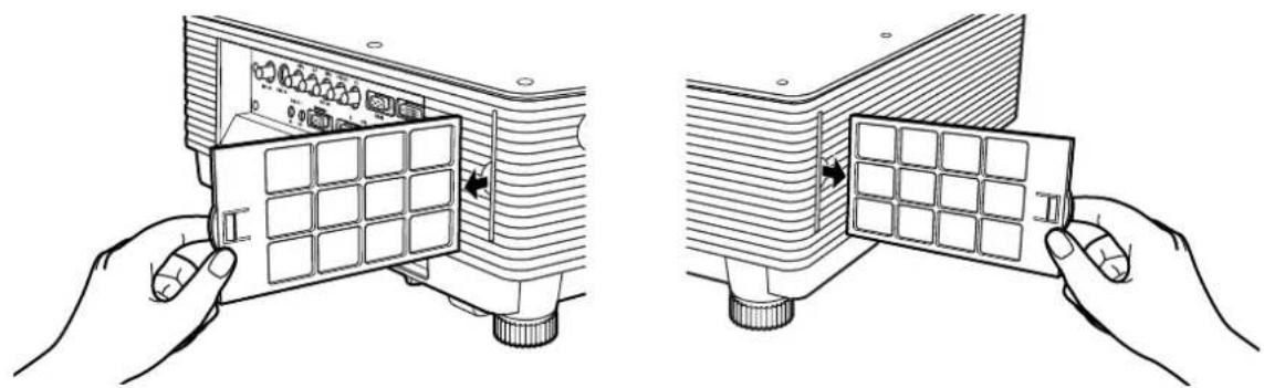 PANASONIC PT-D5500UL - ■ Procedure of cleaning - 1