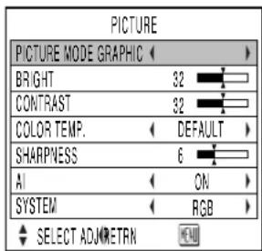 PANASONIC PT-D5500UL - ③ Press the "ENTER" button to enter your selection. - 1