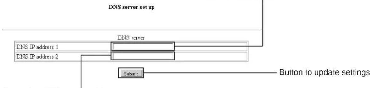 PANASONIC PT-D5500UL - ■DNS server setup page - 2