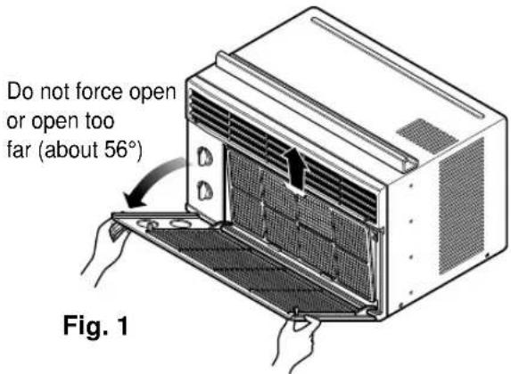 PANASONIC HQ-2051RH - • HOW TO REMOVE THE FRONT GRILLE - 1
