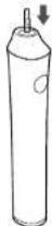 PANASONIC EW-TDEF4 - Place the brush head firmly onto the toothbrush shaft. - 3
