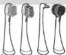 PANASONIC EW-TDEF4 - Place the brush head firmly onto the toothbrush shaft. - 2
