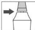 PANASONIC EW-TDEF4 - Place the brush head firmly onto the toothbrush shaft. - 1
