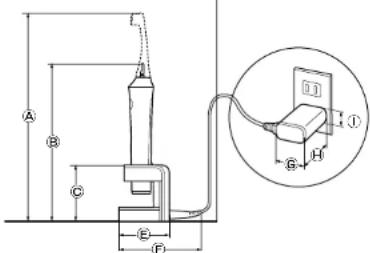 PANASONIC EW-TDEF4 - Approximate dimensions for installation - 2
