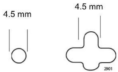 4.5 mm 4.5 mm 2901