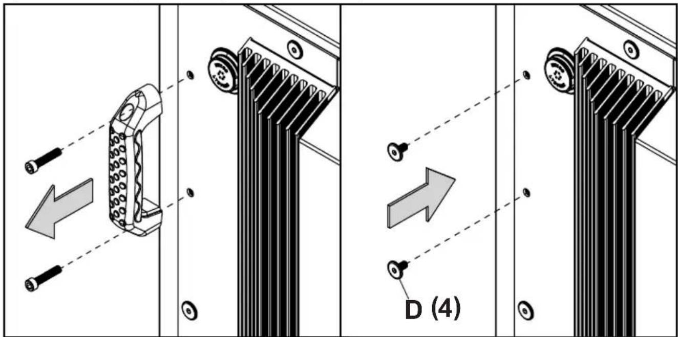Peerless-AV XHB432-EUK - Replacing Handle Hardware - 1