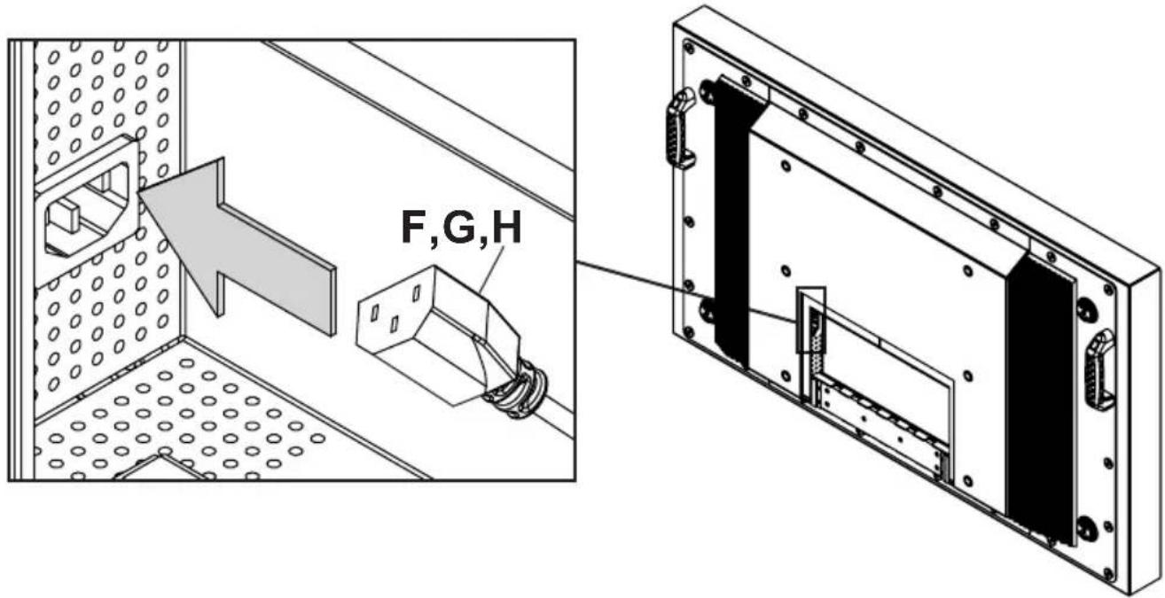 Peerless-AV XHB432-EUK - Installing Power Cord - 1