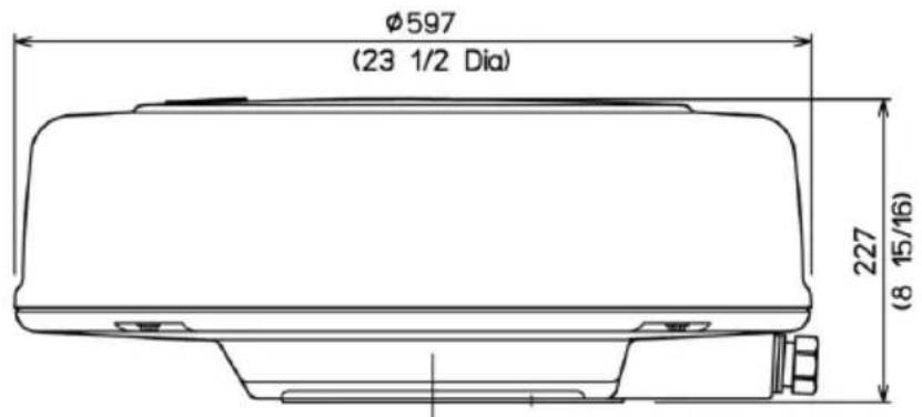Ø597 (23 1/2 Dia) 227 (8 15/16)