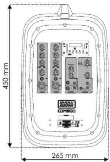 Showtec Combo8 - Dimensions - 2