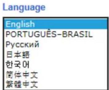 Language English PORTUGUÊS-BRASIL Русский 日本語 한국어 简体中文 繁體中文