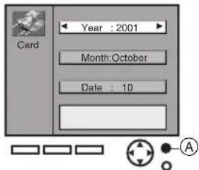 Card Year : 2001 Month:October Date : 10 A