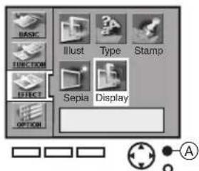 BASE FUNCTION EFFECT OPTION Illust Type Stamp Sepia Display A