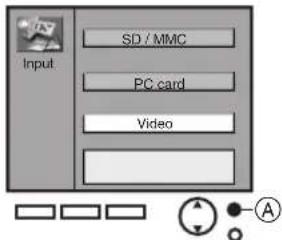 Input SD / MMC PC card Video (A)