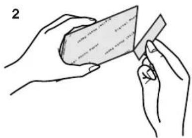 PANASONIC NV-APD1EN - Tear along the perforation lines. - 2