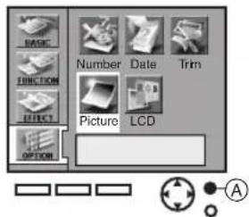 BASIC FUNCTION LIFLET OPTION Number Date Trim Picture LCD A