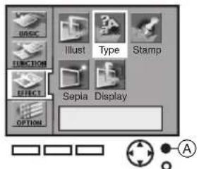 BASIC ILLUST Type Stamp EFFECT EFFECT Sepia Display OPTION